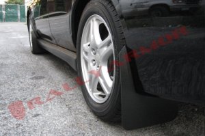 Subaru WRX STI Mud Flaps - Rally Armor - Basic with Red Logo - Black - `02-`07 Subaru WRX STI Mud Flaps - Rally Armor - Basic with Red Logo - Black - `02-`07